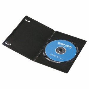 スリムDVDトールケース 1枚収納 10枚セット ブラック[DVD-TU1-10BKN]