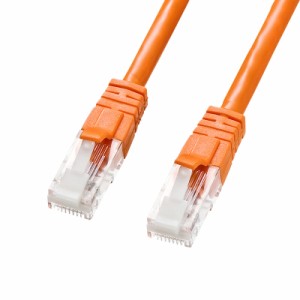 つめ折れ防止 LANケーブル Cat6 オレンジ 5m[KB-T6TS-05DN]