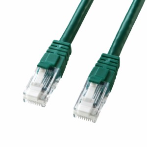 つめ折れ防止 LANケーブル Cat6 グリーン 5m[KB-T6TS-05GN]