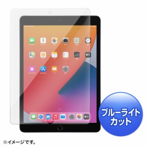10.2インチ iPad 第8/7世代 ブルーライトカット 強化ガラスフィルム[LCD-IPAD102GBC]