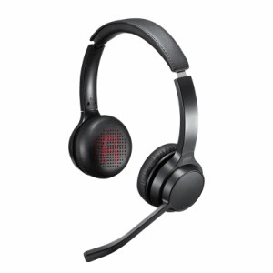 Bluetoothヘッドセット 両耳タイプ 単一指向性[MM-BTSH62BK]