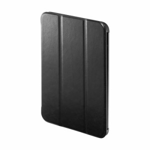 iPad mini 第6世代 ソフトレザーケース ブラック [PDA-IPAD1807BK]