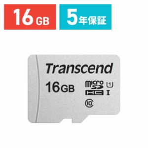 microSDカード 16GB Class10 UHS-I R:95MB/s W:45MB/s スマホに最適 Transcend microSDHC  [TS16GUSD300S]