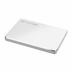 薄型 ポータブルHDD 1TB 軽量 アルミボディ USB 3.1 Gen1 USB Type-Cコネクタ Transcned StoreJet [TS1TSJ25C3S]