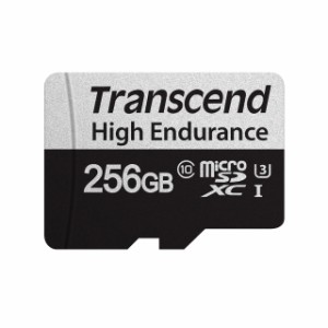 高耐久 microSDカード 256GB Class10 UHS-I U3 SDカード変換アダプタ付き microSDXC Transcend[TS256GUSD350V]