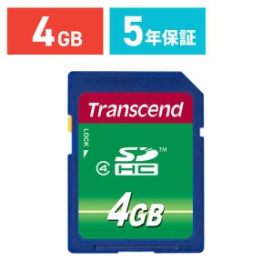 SDカード 4GB Class4  Trancend  SDHCカード [TS4GSDHC4]