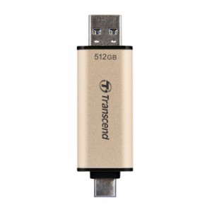 USBメモリ 512GB USB3.2(Gen1) USB A USB Type-C デュアルコネクタ Transcend JetFlash 930C[TS512GJF930C]