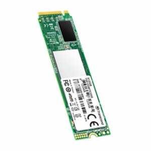 NVMe M.2 SSD 512GB NVMe Rev1.3準拠 PCIe Gen3 ×4 接続 3D NAND フラッシュ Transcend[TS512GMTE220S]