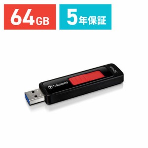 USBメモリー 64GB USB3.0 スライドコネクタ Transcend [TS64GJF760]