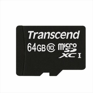 microSDカード 64GB Class10 SD変換アダプタ付属 Transcned microSDXCカード [TS64GUSDXC10]