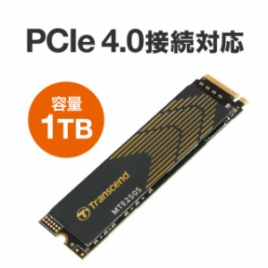 Transcend M.2 SSD 1TB NVMe 1.4準拠 PCIe Gen4×4 3D NAND TS1TMTE250S[TS1TMTE250S]