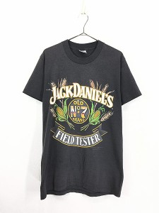 古着 80s USA製 Jack Daniel's ジャック ダニエルジム ウイスキー ロゴ Tシャツ L 古着