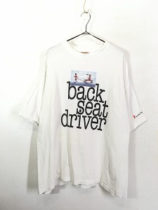 古着 90s USA製 Save the Children 「back seat driver」 フォト ピクチャー Tシャツ XL 古着