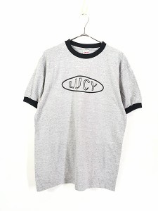 古着 90s USA製 ZWARTE 「LUCY」 ハードコア ロック バンド リンガー Tシャツ XL 古着