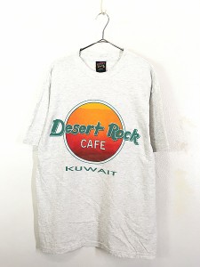 古着 90s Desert Rock 「KUWAIT」 ハードロック パロディ Tシャツ L 古着