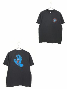 古着 00s SANTA CRUZ スクリーミング ハンド オールド スケート Tシャツ M 古着