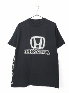 古着 HONDA 「H」 4輪 ロゴ オートモビル 企業 Tシャツ M位 古着