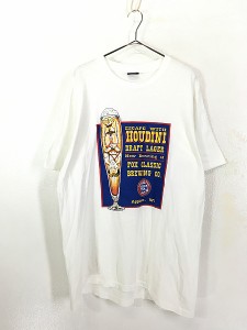 古着 90s USA製 JANSPORT ビール シュール ポップ アート Tシャツ XL 古着