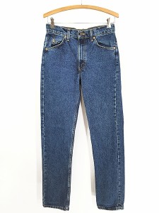 古着 90s USA製 Levi's 505 Care入り 濃紺 デニム パンツ ジーンズ スリム W30 L32 古着