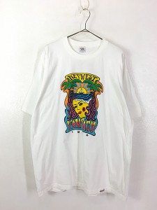 古着 90s USA製 KEY WEST FANTASY カラフル ポップ アート Tシャツ XL 古着