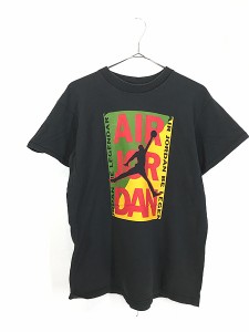 古着 90s USA製 NIKE AIR JORDAN グラフィック プリント Tシャツ Boys XL 古着