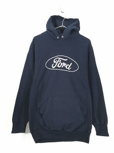 古着 90s Ford フォード BIG ロゴ リバース タイプ スウェット パーカー XS 古着