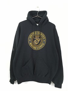 古着 90s M.J.Soffe 「USMC」 ミリタリー スウェット パーカー L 古着