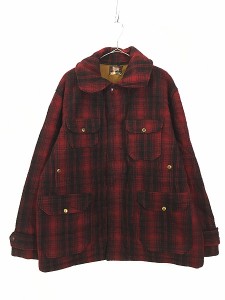 古着 50s WoolRich 名作 503 バッファロー チェック ヘビー ウール マッキーノ ハンティング ジャケット 46 美品!!