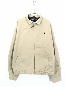 古着 Polo Ralph Lauren 裏地 チェック コットン ツイル スウィングトップ ジャケット XL 古着