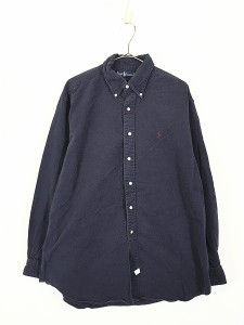 古着 90s Ralph Lauren ポニー 刺しゅう BD シャツ L 古着