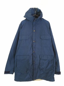 古着 70-80s WoolRich 60/40クロス オールシーズン マウンテン パーカー マウンパ 紺 XL位