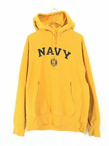 古着 00s Champion Reverse Weave 「NAVY」 ミリタリー リバース スウェット パーカー M