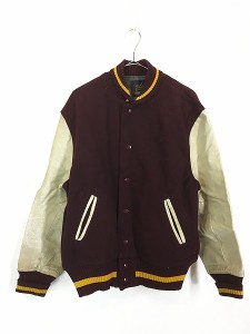 80s UNION LINE 切り返しレザー スタジャン 古着 eva.gov.co