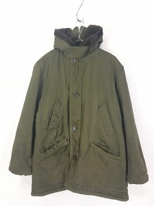 古着 70s Parka B-9 タイプ ボア & パデット ライナー 2way フーデッド コート M 古着