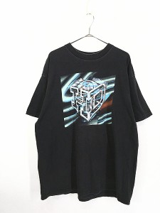 古着 90s USA製 HARLEY DAVIDSON ハーレー 3D グラフィック ロゴ Tシャツ XXL 古着