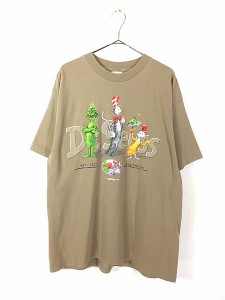 古着 90s USA製 Dr Seuss 絵本 オールド ムービー キャラクター Tシャツ XL 古着