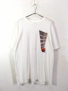 古着 90s 「WIN IT」 メッセージ バスケ 両面 グラフィック Tシャツ XL 古着