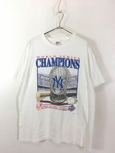 古着 90s USA製 MLB NY Yankees ヤンキース 1998 World Series Tシャツ XL 古着