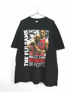 古着 90s NBA BULLS 「M.JORDAN」 ジョーダン ピッペン 記念 Tシャツ XXXL 古着