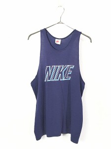 古着 90s USA製 NIKE BIG ロゴ タンクトップ L 古着