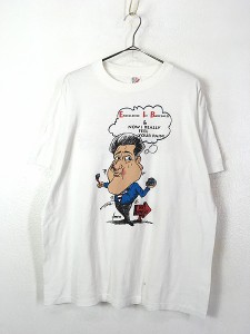 古着 90s USA製 EIB 「DAN'S BAKE SALE」 コミカル ポップ アート Tシャツ L 古着