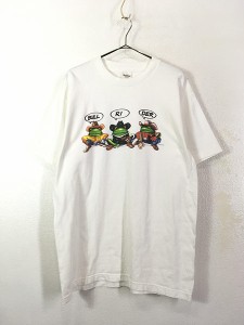 古着 90s USA製 ブルライダー コスチューム カエル Tシャツ L 古着