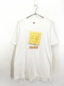 古着 90s CRACKER クラッカー フォト プリント Tシャツ L 古着