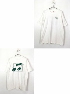 古着 90s USA製 SHEN MUSIC 音符 ミュージック グラフィック アート Tシャツ XL 古着