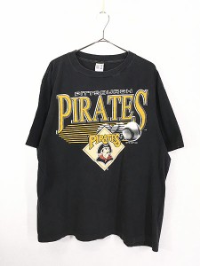 古着 90s MLB Pittsburgh Pirates パイレーツ BIG プリント Tシャツ L 古着