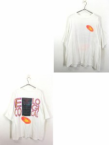 古着 80s BODY GLOVE 蛍光 ネオン ロゴ Tシャツ XL 古着