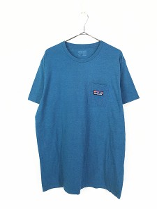 古着 17s Patagonia 「復刻 波タグ」 ポケット Tシャツ ポケT XL 古着