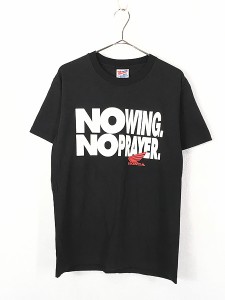 古着 90s HONDA Red Rider 「No Wing No Prayer」 ホンダ ウィング レーシング Tシャツ M 古着