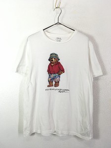 古着 Polo Ralph Lauren 人気 「POLO BEAR ポロベア」 バカンス Tシャツ L 古着