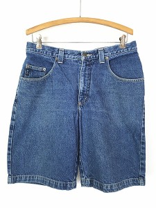 古着 90s GUESS JEANS ブルー デニム バギー ショーツ ショート パンツ W32 古着